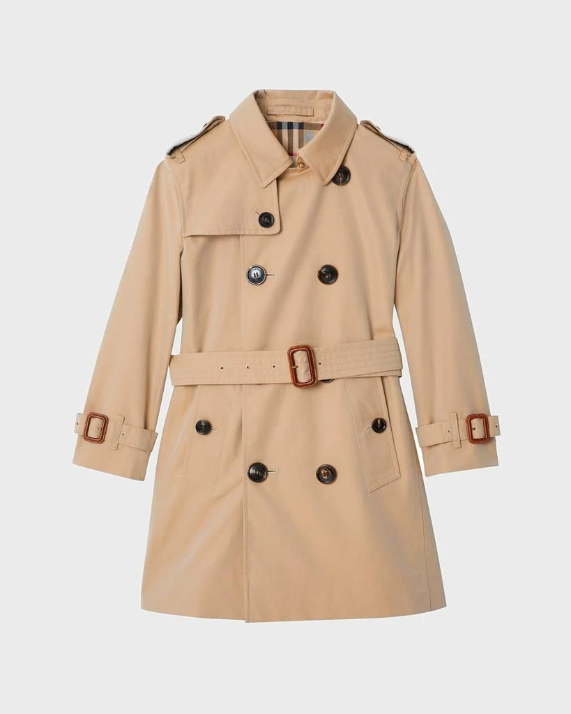 商品Burberry|Mayfair Collared Trench Coat, Size 3-14,价格¥8422,第1张图片