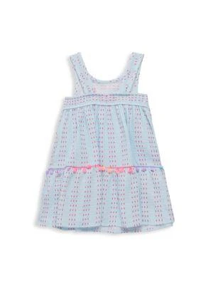 商品Juicy Couture|Little Girl's Striped Pom-Pom Logo Dress,价格¥113,第2张图片详细描述