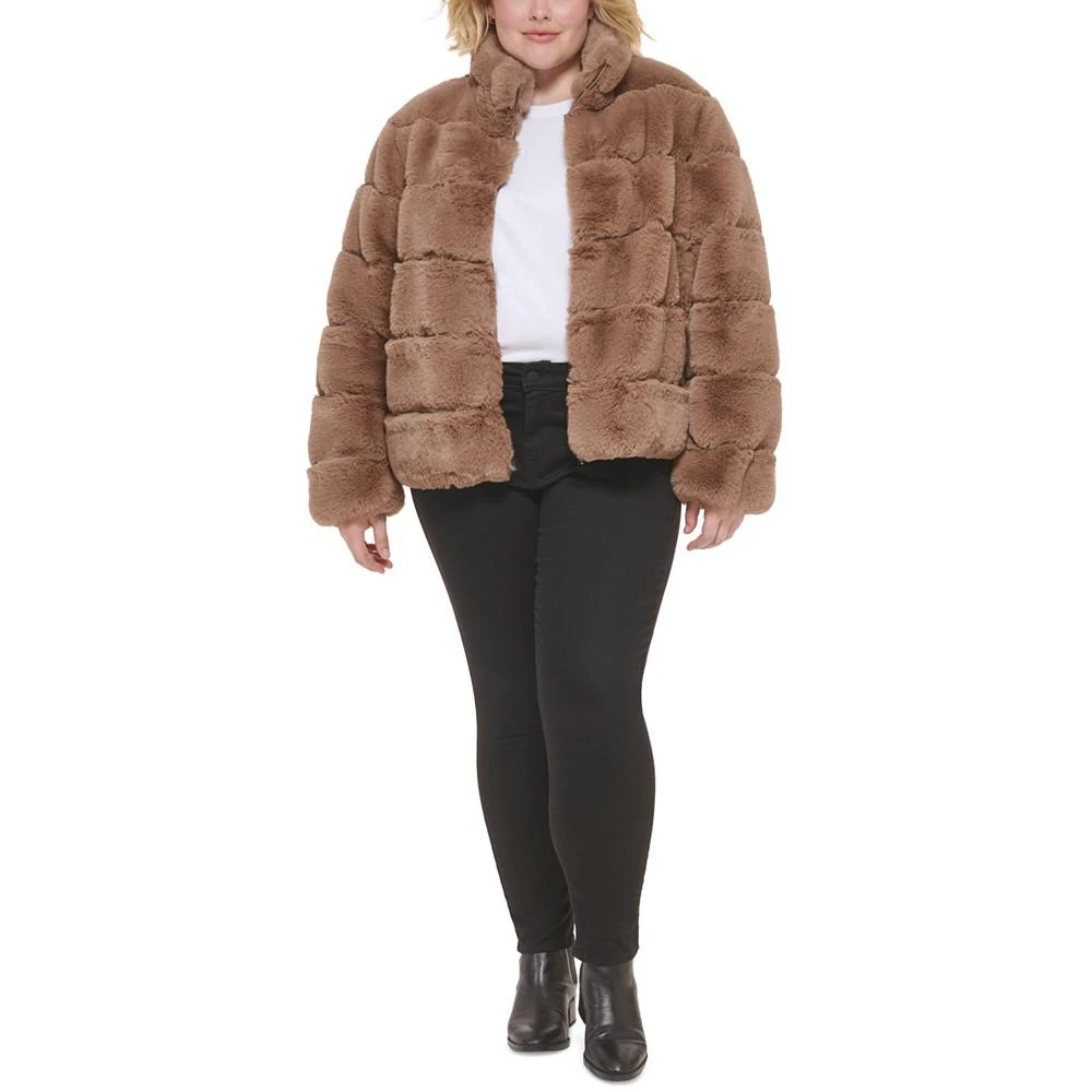 商品Calvin Klein|Women's Plus Size Faux-Fur Coat,价格¥1002,第4张图片详细描述