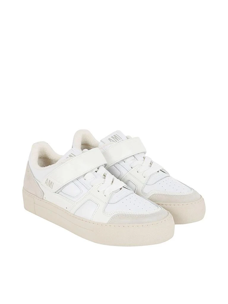 商品AMI|Ami alexandre mattiussi men's white other materials sneakers,价格¥3154,第3张图片详细描述