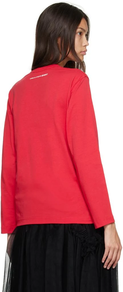商品Comme des Garcons|Red Printed Long Sleeve T-Shirt,价格¥297,第3张图片详细描述