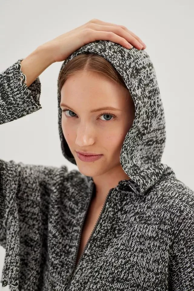 商品Urban Outfitters|UO Rhode Distressed Hooded Cardigan,价格¥113,第4张图片详细描述