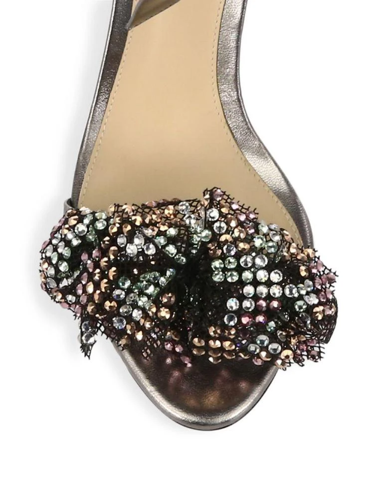 商品Alexandre Birman|Clarita Metallic Leather Ankle-Tie Sandals,价格¥2360,第3张图片详细描述