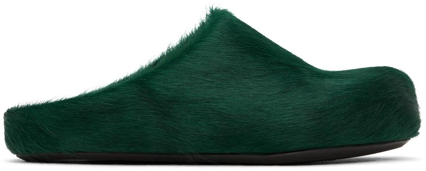 商品Marni|Green Fussbett Sabot Loafers,价格¥4295,第1张图片