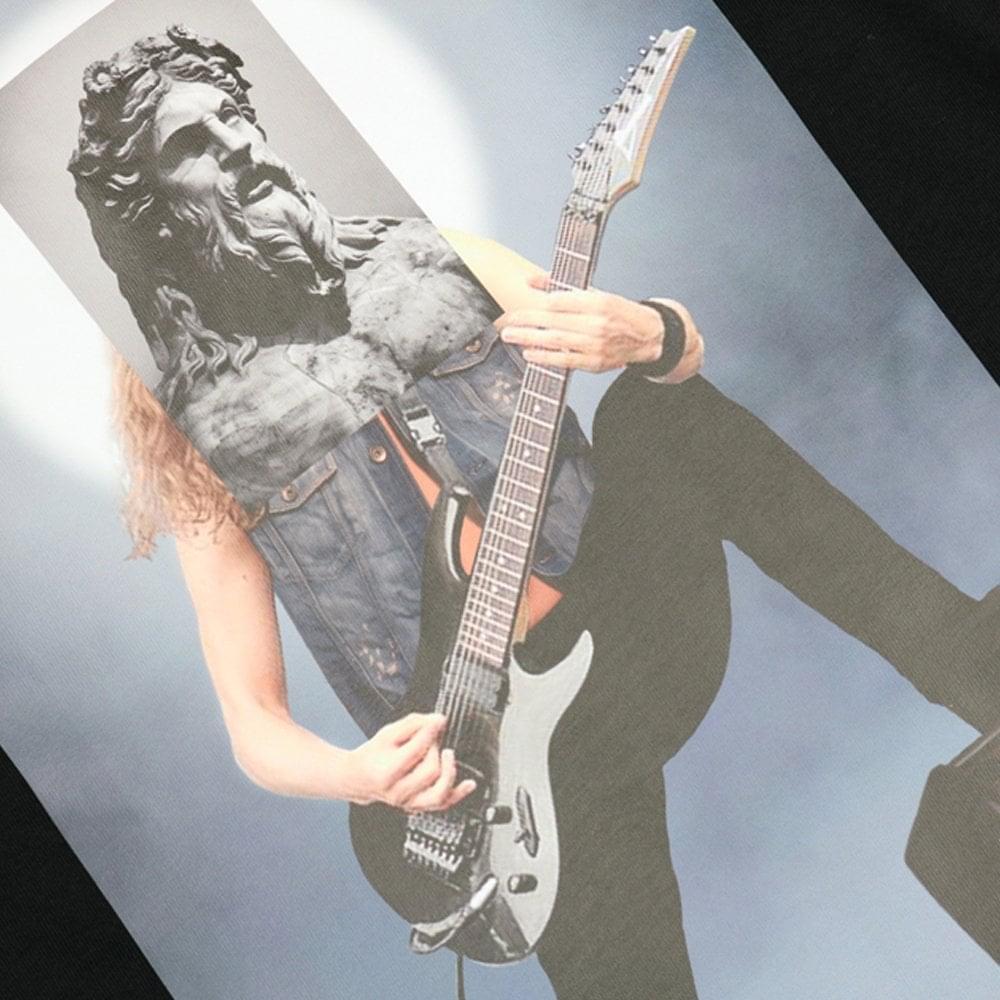 Rock Print T Shirt Black商品第2张图片规格展示