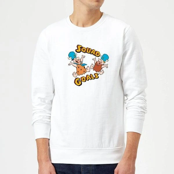 商品Original Hero|The Flintstones Squad Goals Sweatshirt - White,价格¥254,第1张图片