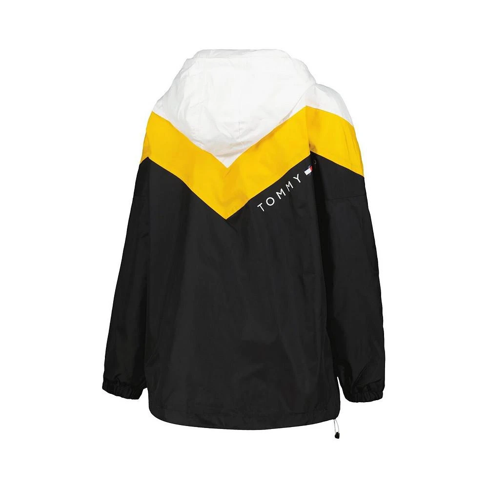 商品Tommy Hilfiger|Women's Black, Gold Boston Bruins Staci Half-Zip Windbreaker Jacket,价格¥919,第3张图片详细描述