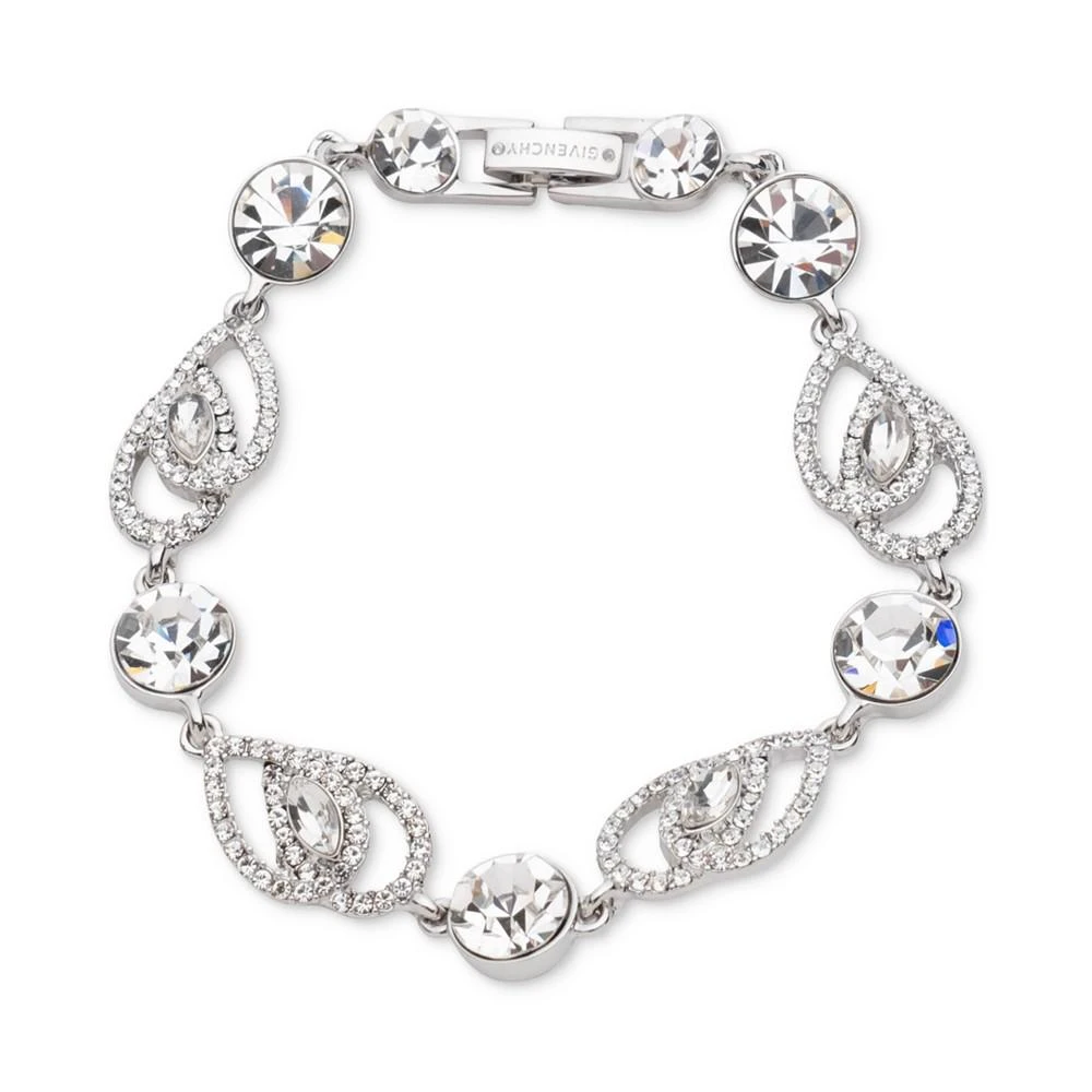 商品Givenchy|Silver-Tone Crystal Pavé Pear Stone Flex Bracelet,价格¥500,第1张图片