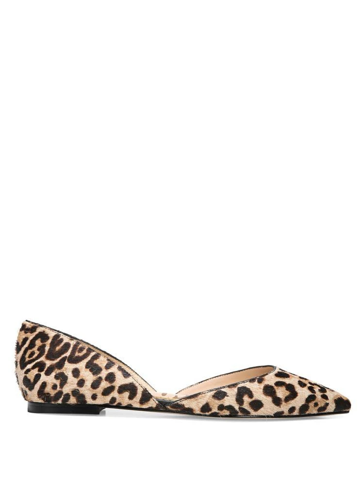 商品Sam Edelman|Rodney Leopard Print Calf Hair d'Orsay Flats,价格¥906,第2张图片详细描述