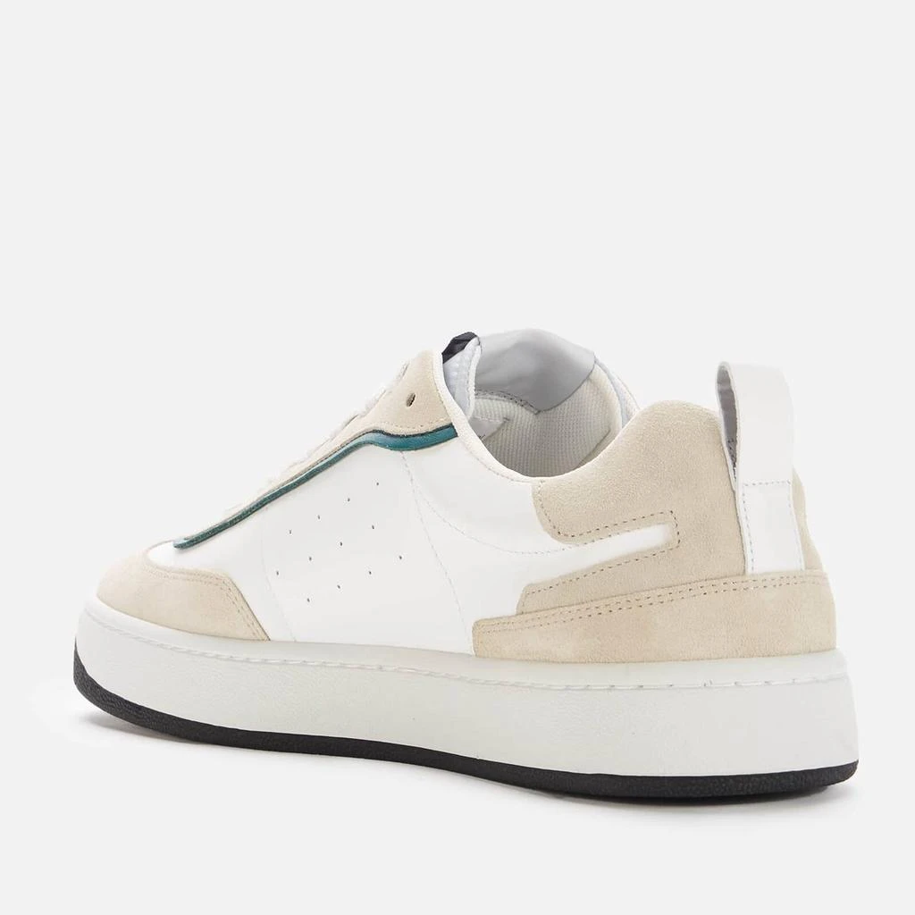 商品Kenzo|KENZO MEN'S KOURT 80 LEATHER CUPSOLE TRAINERS - WHITE,价格¥1261,第2张图片详细描述