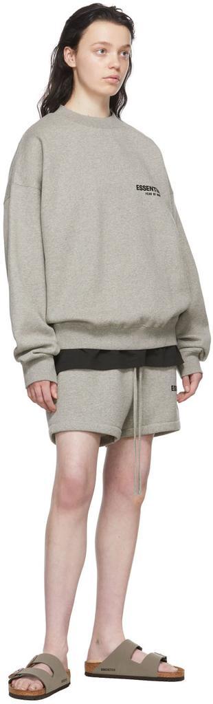 商品Essentials|Gray Cotton Shorts,价格¥525,第6张图片详细描述