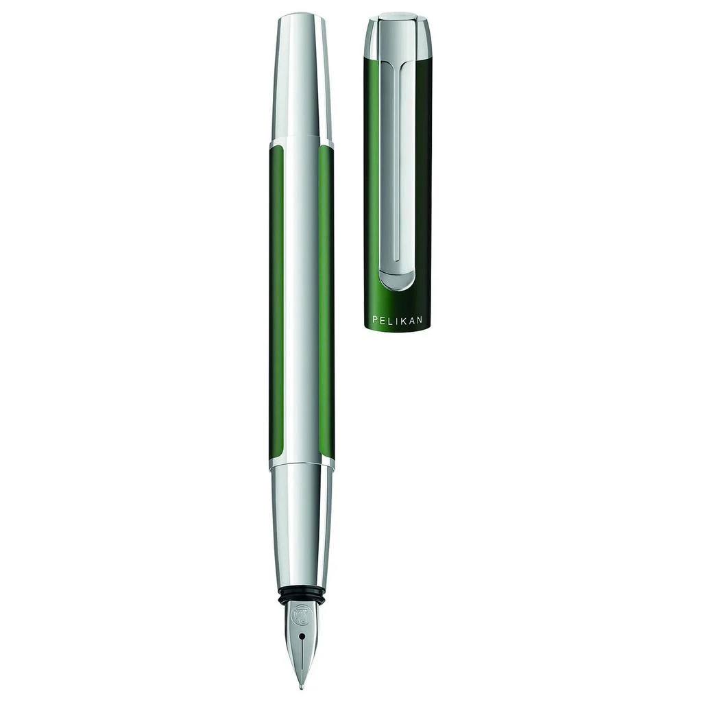 商品Pelikan|Pelikan Fountain Pen - Pura P40 Deep Green Aluminum Barrel, Fine Steel Nib | 817493,价格¥1131,第1张图片