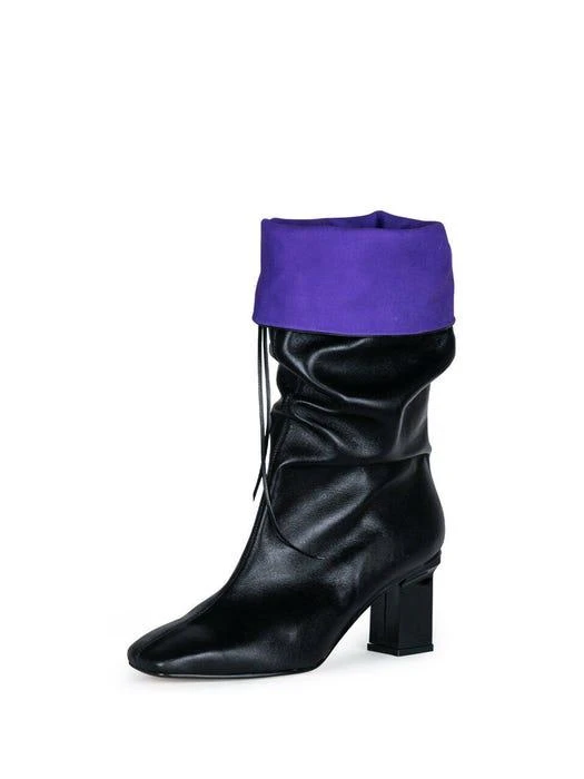 商品NUOSMIQ|Q1AW-B403 / LAVI slouch boots _ 2color,价格¥3467,第4张图片详细描述