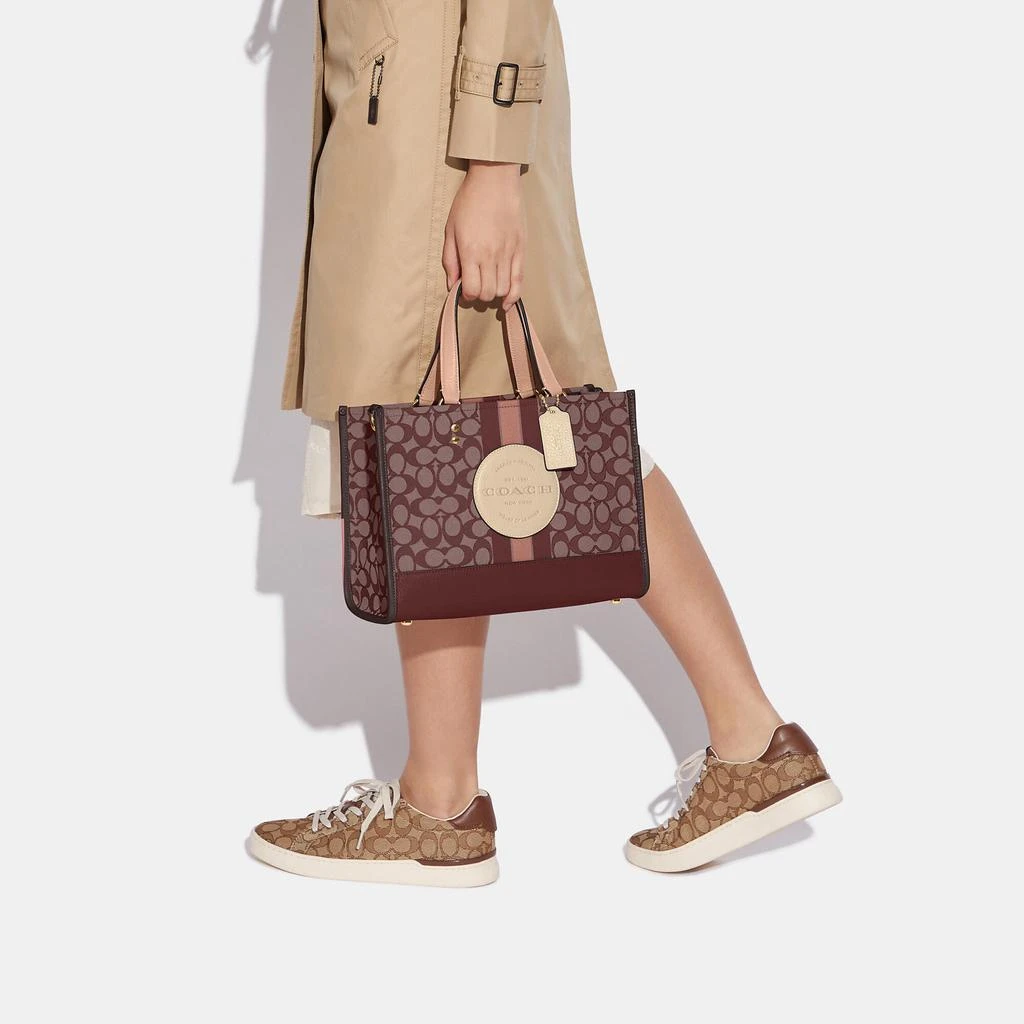 Coach Outlet Coach Outlet Dempsey Carryall In Signature Jacquard With Stripe And Coach Patch 4