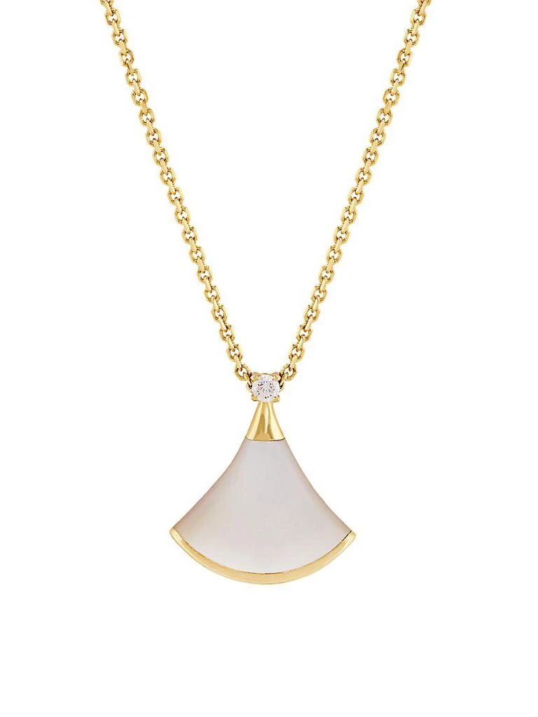 商品BVLGARI|Divas' Dream 18K Yellow Gold, Mother-Of-Pearl, & Diamond Pendant Necklace,价格¥16035,第1张图片
