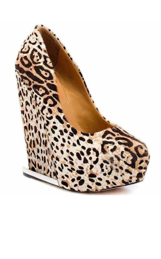 商品L.A.M.B.|Leopard Print Leather Wedge,价格¥784,第2张图片详细描述