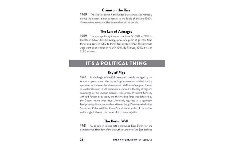 Back in the Day Trivia for Seniors: Facts and Trivia from History and Pop Culture to Keep Your Mind Sharp and Boost Your Memory by Andrew Thompson 商品