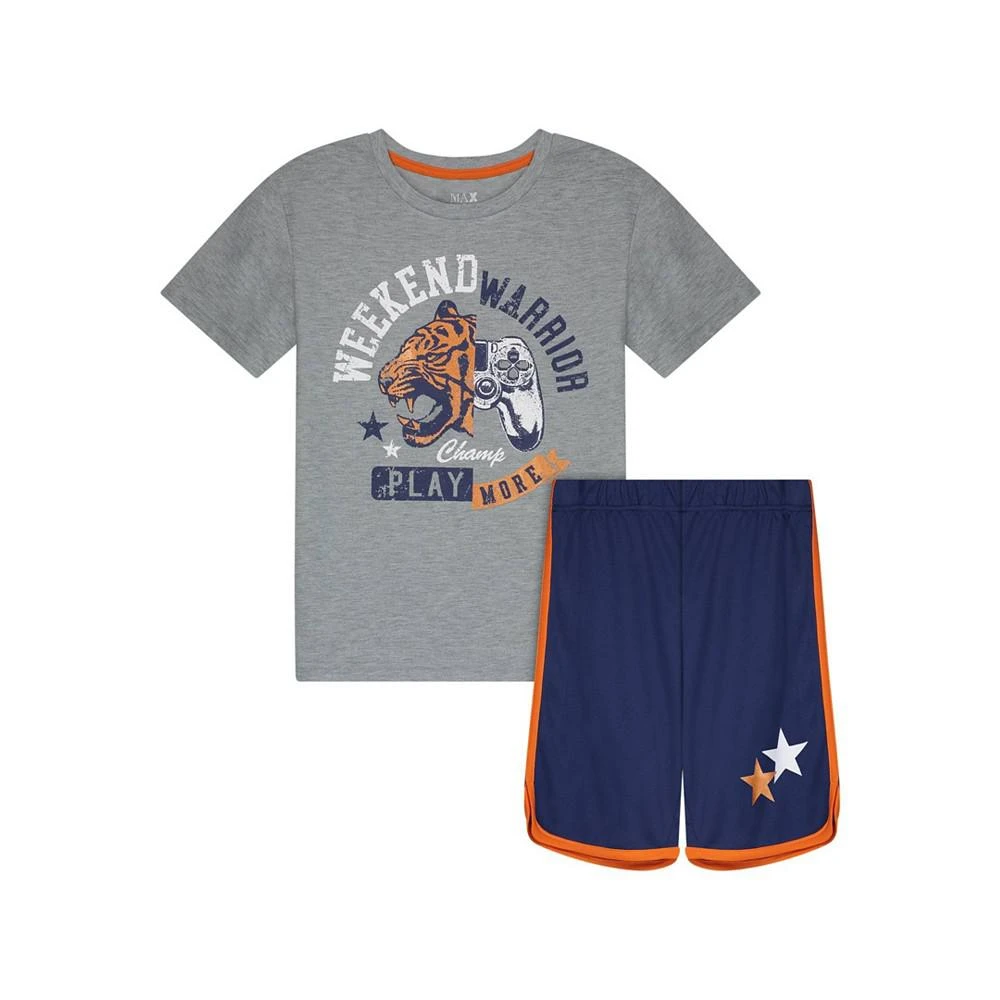 商品Sleep On It|Little Boys T-shirt and Shorts Pajama Set, 2 Piece,价格¥88,第1张图片