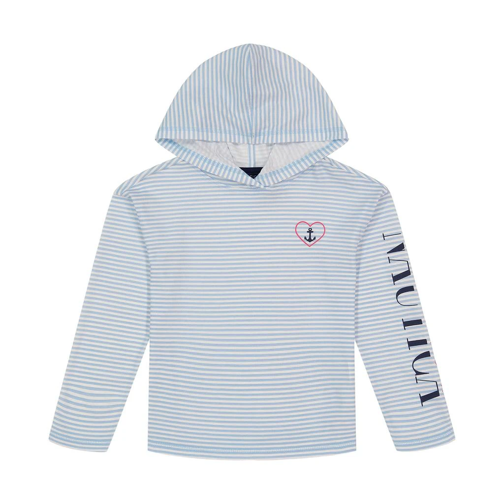 商品Nautica|Nautica Toddler Girls' Striped Hooded Long-Sleeve T-Shirt (2T-4T),价格¥89,第2张图片详细描述