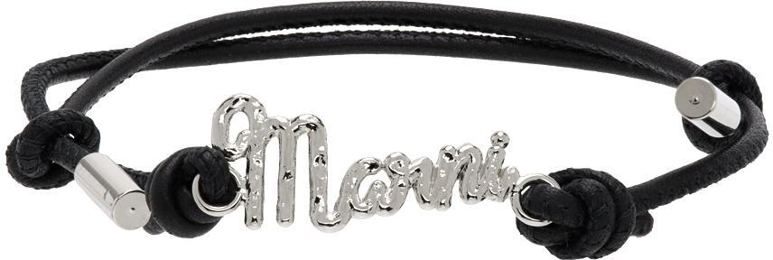 商品Marni|Black Leather Bracelet,价格¥530,第1张图片