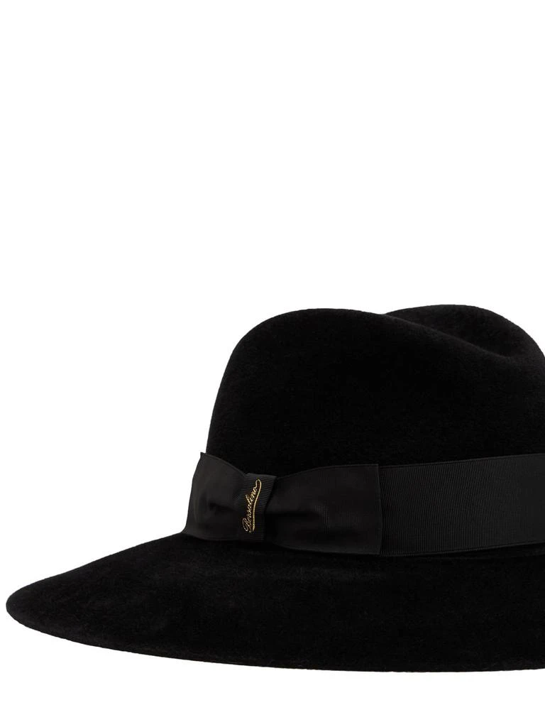 商品BORSALINO|Sophie Velvet Brimmed Hat,价格¥2718,第3张图片详细描述