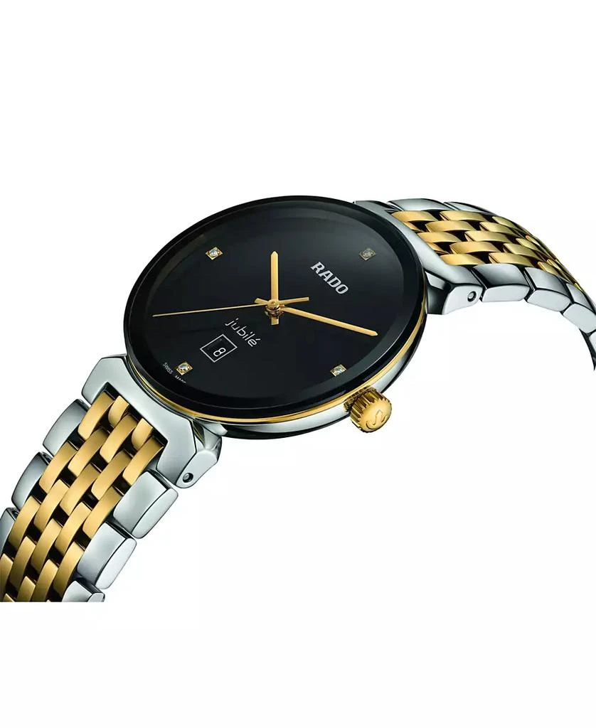 商品Rado|Women's Swiss Florence Classic Diamond Accent Two Tone Stainless Steel Bracelet Watch 30mm,价格¥8980,第3张图片详细描述