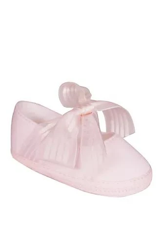 商品Crown & Ivy™|Ivy Baby Girls Pink Ribbon Ballet Slippers,价格¥105,第1张图片