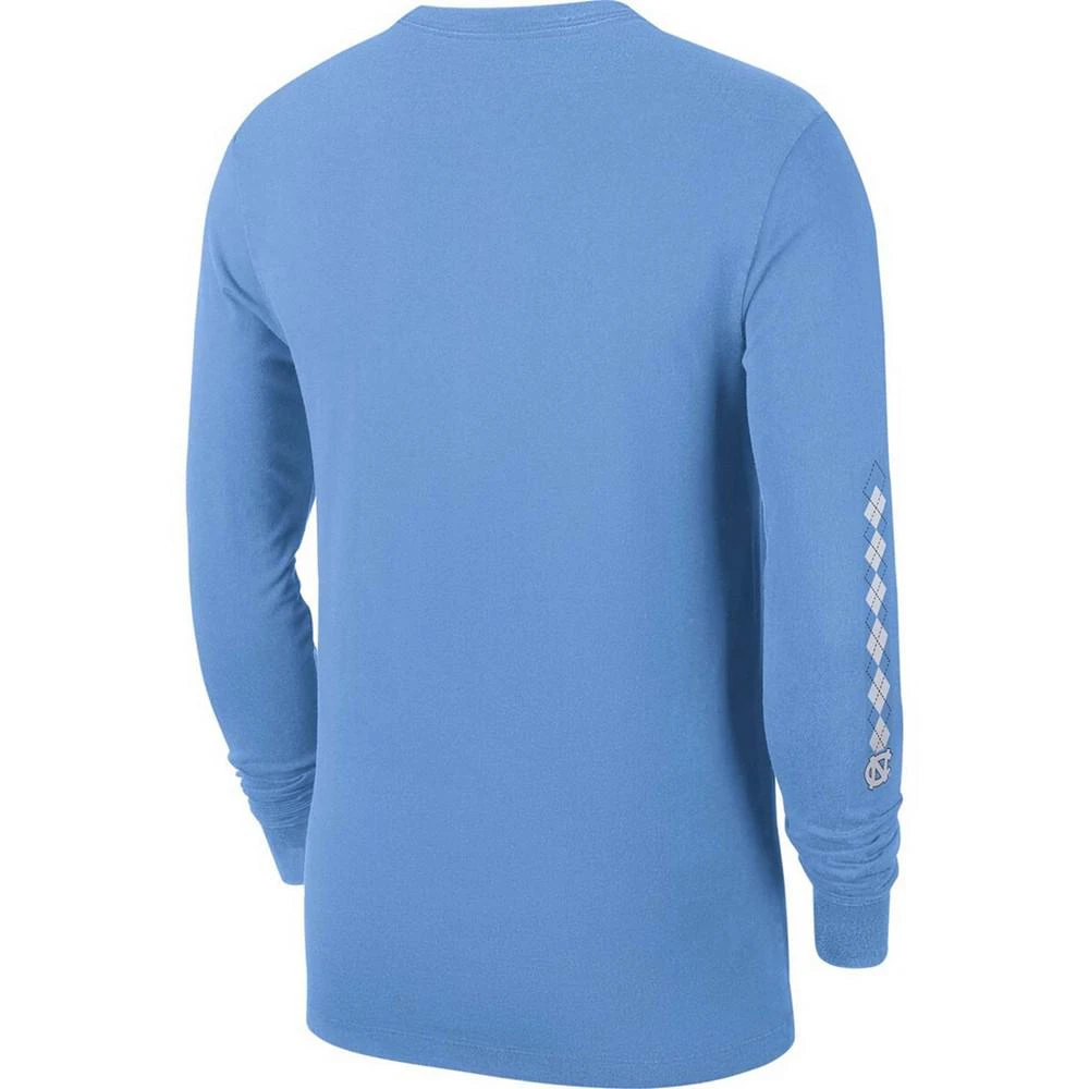 商品Jordan|Men's Light Blue North Carolina Tar Heels Word Long Sleeve T-shirt,价格¥262,第2张图片详细描述