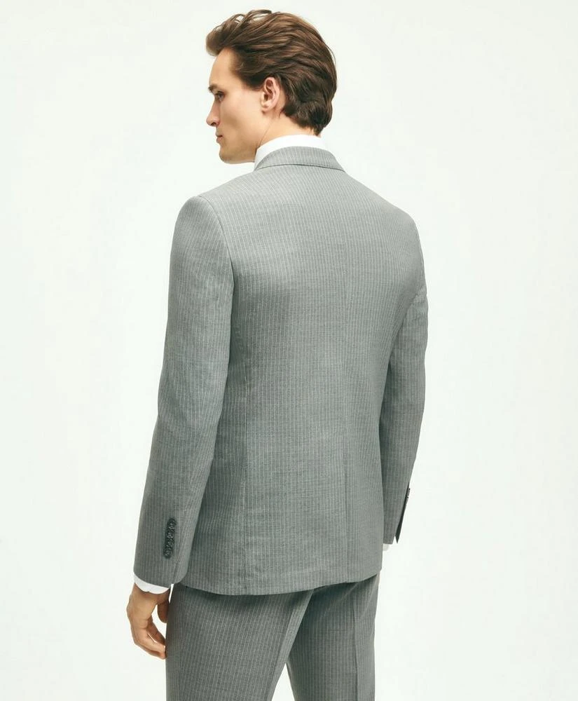 商品Brooks Brothers|Brooks Brothers Explorer Collection Classic Fit Wool Pinstripe Suit Jacket,价格¥3017,第4张图片详细描述