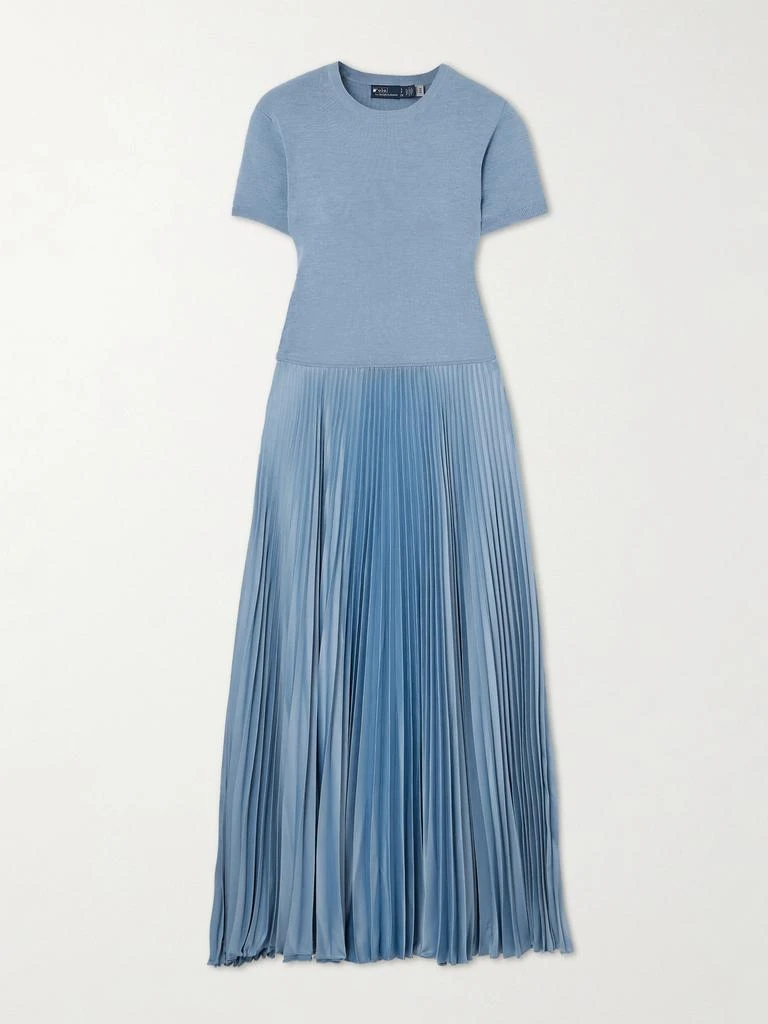 商品Ralph Lauren|褶裥羊毛混纺中长连衣裙,价格¥3340,第1张图片