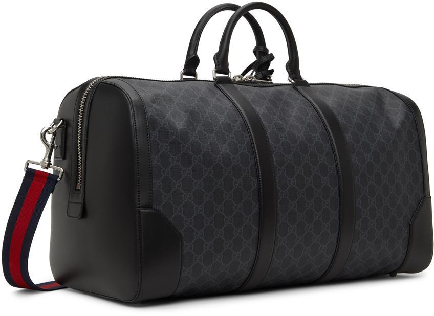 商品Gucci|Black Large GG Supreme Carry-On Duffle Bag,价格¥18201,第5张图片详细描述
