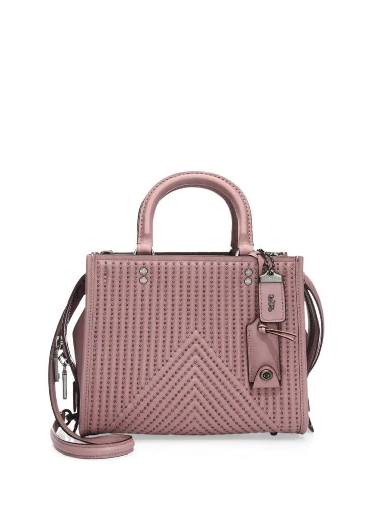 商品Coach|Rivet Rouge 真皮手提包,价格¥2755,第4张图片详细描述