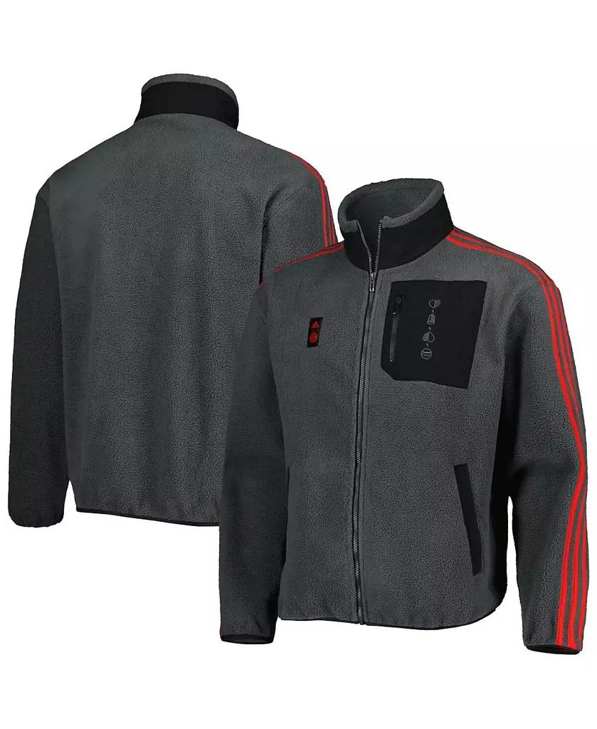 商品Adidas|Men's Gray Bayern Munich Lifestyler Fleece Full-Zip Jacket,价格¥454,第1张图片