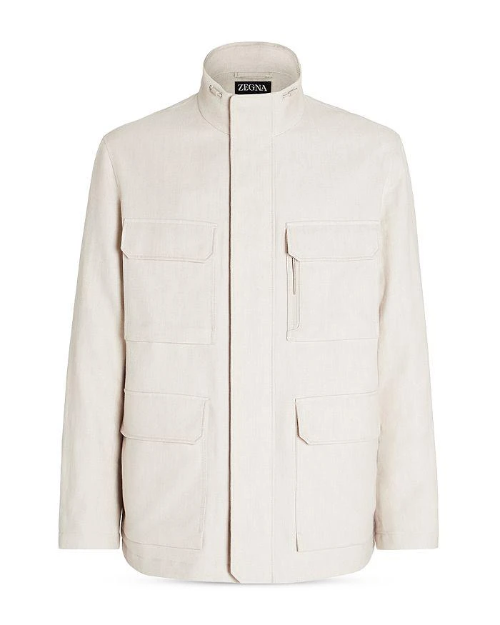 商品Zegna|Linen & Wool Padded Field Jacket,价格¥28239,第5张图片详细描述
