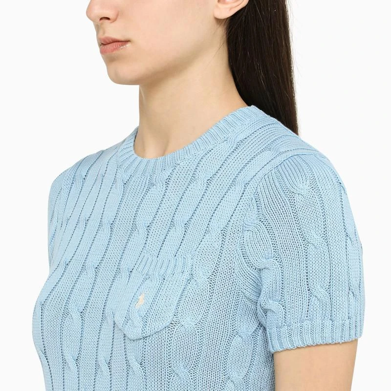 商品Ralph Lauren|Blue top in knit,价格¥1185,第4张图片详细描述
