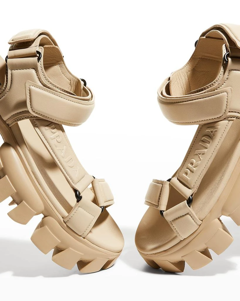 商品Prada|Lambskin Grip Thunder-Sole Sport Sandals,价格¥3758,第5张图片详细描述