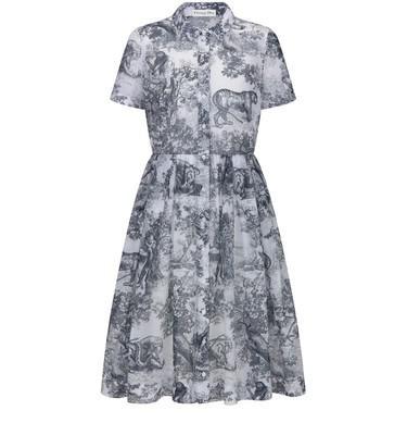 商品Dior|中长款衬衫式连衣裙,价格¥32399,第1张图片