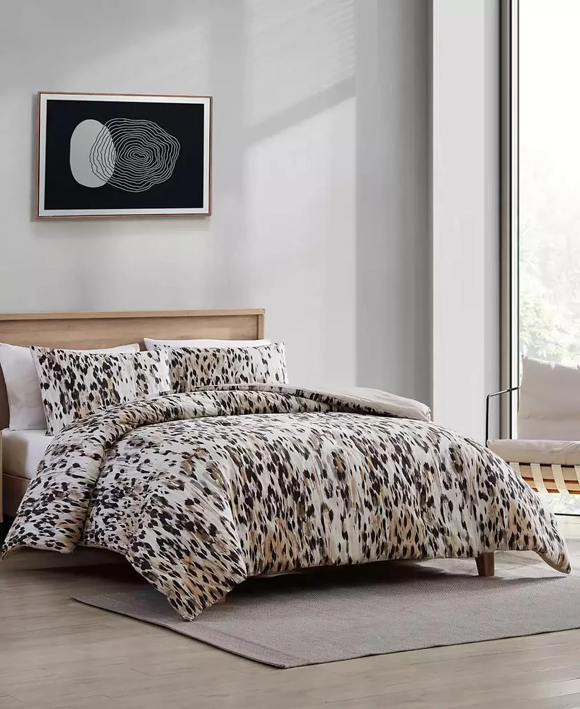 商品Kenneth Cole|Abstract Leopard 3 Piece Comforter Set,价格¥1558,第1张图片