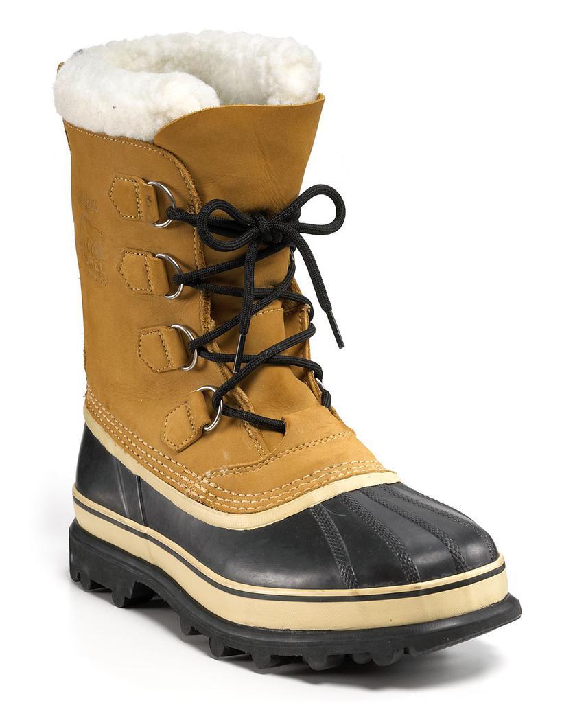 商品SOREL|Men's Caribou Waterproof Nubuck Leather Cold-Weather Boots,价格¥1145,第1张图片