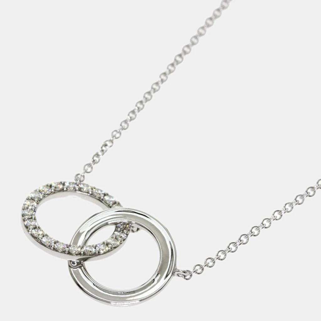 商品[二手商品] Tiffany & Co.|Tiffany & Co. Double Interlocking Circles 18K White Gold Diamond Necklace,价格¥12200,第1张图片