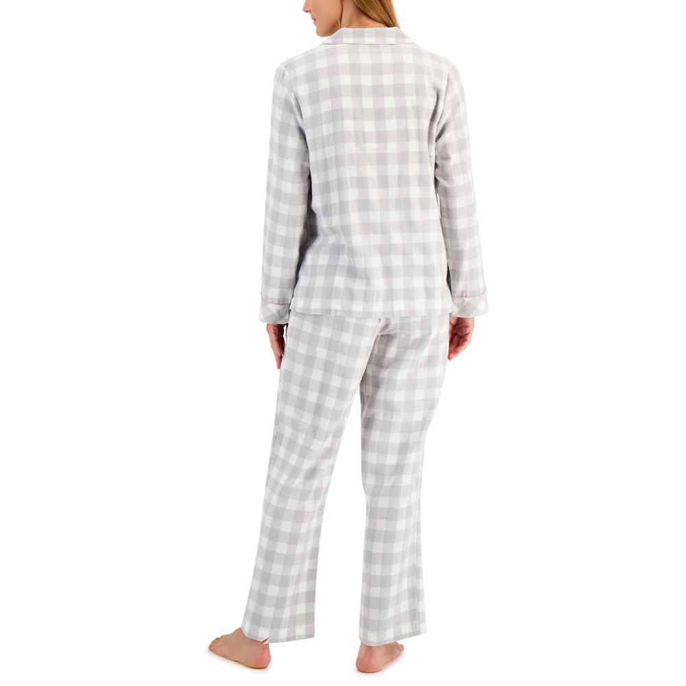 Printed Cotton Flannel Pajama Set, Created for Macy's商品第2张图片规格展示