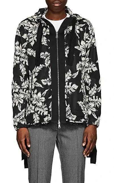 商品Moncler|Moirion Floral Tech-Faille Jacket,价格¥3422,第5张图片详细描述