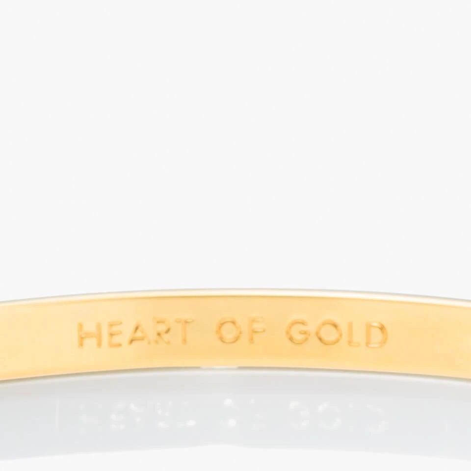 商品Kate Spade|Kate Spade New York Women's Heart Of Gold Bangle - Gold,价格¥250,第3张图片详细描述