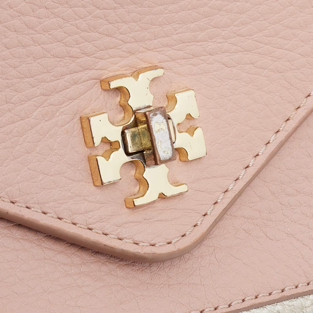 商品[二手商品] Tory Burch|Tory Burch Pink/Gold Leather Mini Kira Crossbody Bag,价格¥1617,第7张图片详细描述