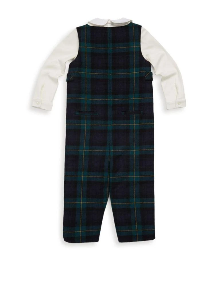 商品Ralph Lauren|Baby's Two-Piece Overall Plaid Set,价格¥419,第2张图片详细描述