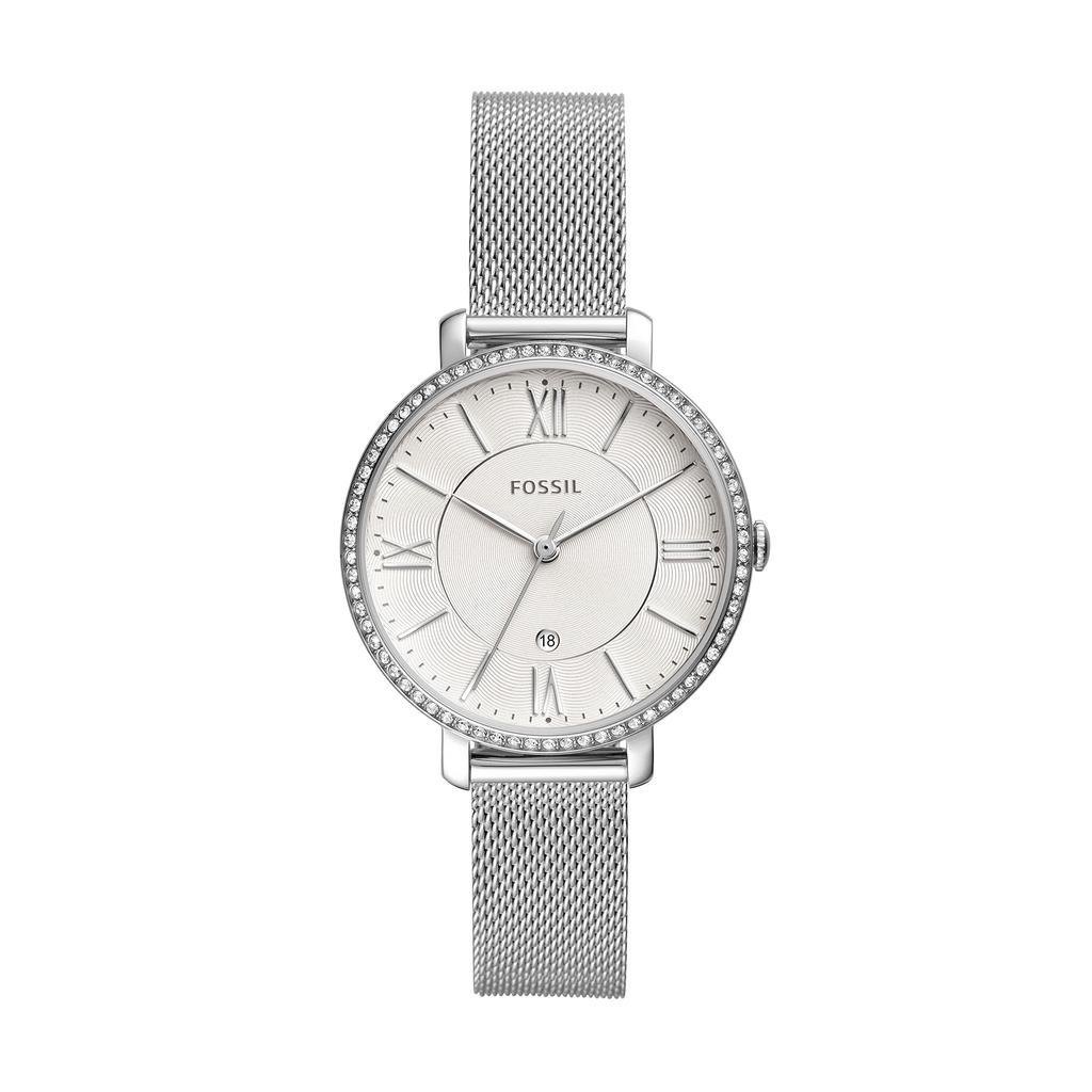 商品Fossil|Jacqueline Three-Hand Stainless Steel Watch,价格¥646,第1张图片