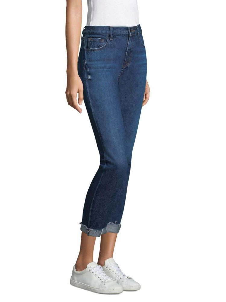 商品J Brand|Johnny Mid-Rise Cuffed Boyfriend Jeans,价格¥635,第3张图片详细描述