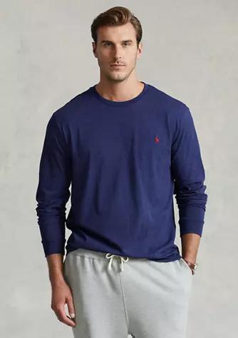 商品Ralph Lauren|Big & Tall Jersey Long Sleeve T-Shirt,价格¥484,第3张图片详细描述