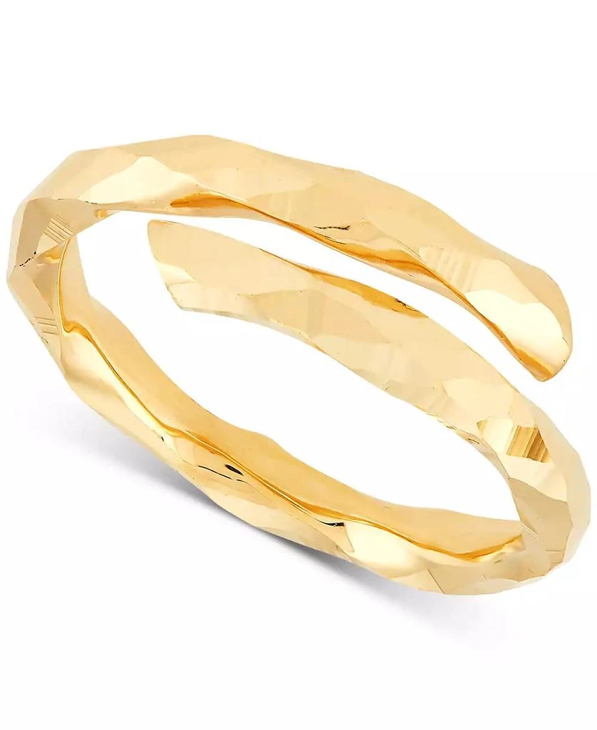 商品Macy's|Polished Bypass Statement Ring in 10k Gold,价格¥2001,第1张图片