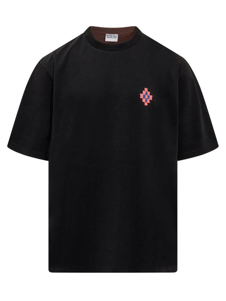 商品Marcelo Burlon|Marcelo Burlon County Of Milan Cross Patch T-Shirt,价格¥1342,第1张图片